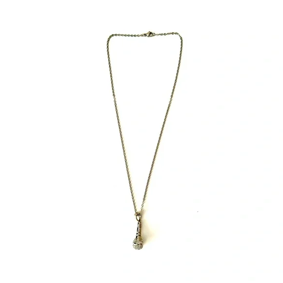 SILVER MICROPHONE Necklace - Picture 2 of 5